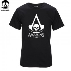Top quality Cotton men t-shirt short sleeve Tshirt casual fashion tee shirt men assassins creed print T shirt T01