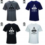 Top quality Cotton men t-shirt short sleeve Tshirt casual fashion tee shirt men assassins creed print T shirt T01