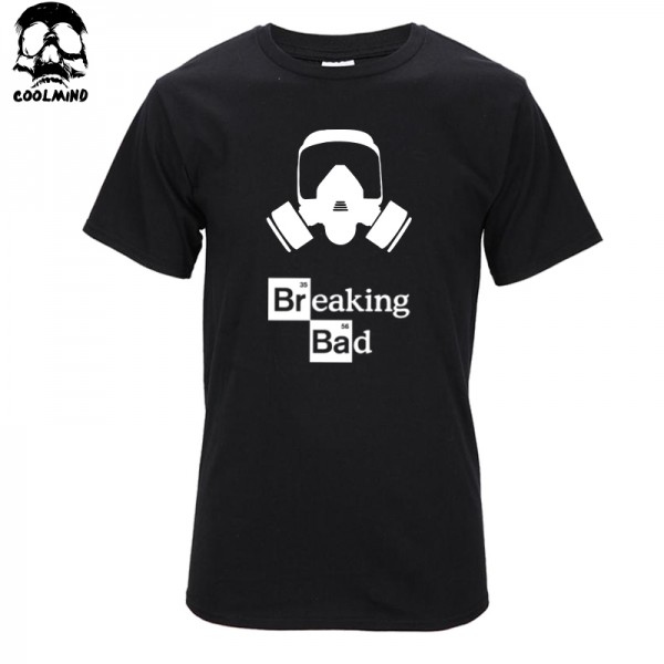 Top quality cotton short sleeve breaking bad print casual o-neck men heisenberg T shirt men's tee shirt T01