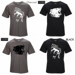 Top quality o short sleeve print casual bear print T shirt for men 2015 -neck CASUAL men tshirt T01