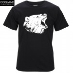 Top quality o short sleeve print casual bear print T shirt for men 2015 -neck CASUAL men tshirt T01