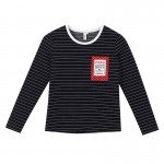 Toyouth 2017 New Arrival Long T-Shirts Autumn Women Casual Striped Printed O-Neck Long Top