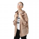 Toyouth 2017 New Arrival Women Autumn Trench Casual Loose Stand Collar Short Trench Female Single-breasted Trench