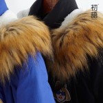 Toyouth 2017 Women Autumn&Winter Medium-long Down Coat Doodle Outerwear Large Hood Female Letter Print Jacket