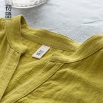 Toyouth Autumn New Women One Piece Dress Solid Elegant Stand Collar Full Length Dress Female Casual Knee-Length Dress