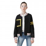 Toyouth Baseball Jackets for Women 2017 Spring Zipper Fly Color Contrast Women Jacket Knitted Outwear Coat Jacket