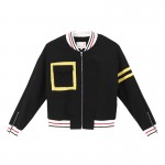 Toyouth Baseball Jackets for Women 2017 Spring Zipper Fly Color Contrast Women Jacket Knitted Outwear Coat Jacket