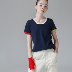 Toyouth Basic T Shirt Women Summer Short Sleeve  O-Neck Cotton All-Match Tees Tops Female Color Patchwork Casual T-Shirts