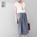 Toyouth Fashion Women Summer Pencil Patchwork Long  Dress High Waist Batwing Sleeve Loose Day and Night Casual Dress