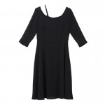 Toyouth New Arrival Dress 2017 Spring Women O-Neck Half Sleeve Casual Slim H-Line Lady Long Dresses