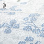 Toyouth New Women Summer Dresses Solid Flower Print Patchwork Batwing Sleeve Dress Ladies Loose Mid-Calf Slim Dress