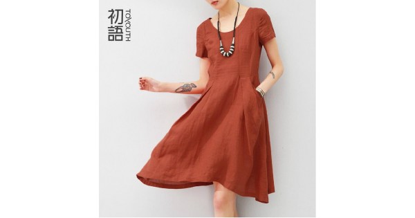 elegant linen dress