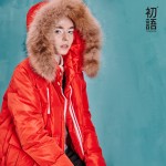 Toyouth Winter Coat Women 2017 Fur Hooded Collar Patchwork Medium-Long Pocket Zipper White Duck Down Fashion Coat