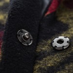 Toyouth Winter Wool Coat Women Loose Medium Blazers Style H Type Plaid Square Collar Blends Single Breasted