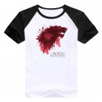 Tshirt Homme  New Game of Thrones T Shirt Men Cool The North Remembers Blood Wolf T-shirt Men's Tee Shirts Camisetas Hombre