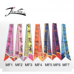Twilly  hot sale new Fashion High-quality  Printed carriage Silk Scarf Small Ribbon  Women headband wrapping printed headwear