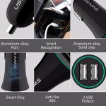 USAMS Car Charger Max 2.1A Dual USB Port Mobile Phone Adapter Car-Charger for iPhone Samsung LG With Micro & Type C USB cable