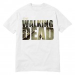 USAprint Fashion The Walking Dead Print Tee Shirts Male Movie Logo Men Clothing Cotton Man Camisetas Homme Graphic Top Wholesale