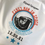 USSR CCCP Soviet cosmonaut Yuri Gagarin T-shirt Top Lycra Cotton Men T shirt New Design High Quality Digital Inkjet Printing