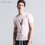 U&SHARK 2017 Mens Fashion Short Sleeve 3D Dog Printed T-shirts Funny Cartoon Tee Shirts Male Cotton O-Neck Popular Black Tops 