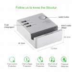 Ugreen 3 Ports phone charger Desktop USB Charger Portable Tarvel EU Plug Wall Charger Adapter for iPhone 6 Mobile laptop Charger