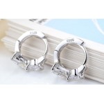 Uloveido Angel Stud Earring Earings Fashion 925 Sterling Silver Crystal Earrings for Women Nickel Free Wholesale Jewelry DML51