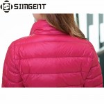 Ultra Light Down Jacket Women 12 Candy Colors Stand Collar Solid Parka Winter Jacket Campera De Pluma Mujer Jaqueta Feminina