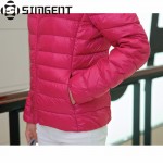 Ultra Light Down Jacket Women 12 Candy Colors Stand Collar Solid Parka Winter Jacket Campera De Pluma Mujer Jaqueta Feminina