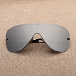 Unisex One piece Polarized Men's Sunglasses Women Steampunk Goggles 2017 Black Sun Glasses For Men Female Hip Hop Big Shades