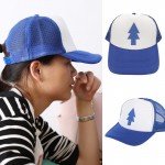 Unisex Women Men Curved Bill BLUE PINE TREE Dipper Gravity Falls Cartoon Mesh Hat Cap Trucker Baseball hat
