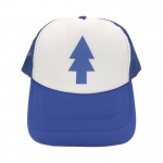 Unisex Women Men Curved Bill BLUE PINE TREE Dipper Gravity Falls Cartoon Mesh Hat Cap Trucker Baseball hat