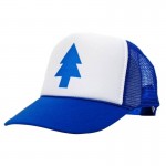 Unisex Women Men Curved Bill BLUE PINE TREE Dipper Gravity Falls Cartoon Mesh Hat Cap Trucker Baseball hat