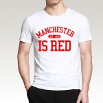 United Kingdom Manchester is Red printed men t shirt 2016 summer plus size 100% cotton high quality top tees hip hop style