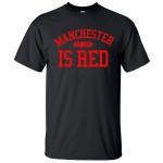 United Kingdom Manchester is Red printed men t shirt 2016 summer plus size 100% cotton high quality top tees hip hop style