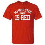 United Kingdom Manchester is Red printed men t shirt 2016 summer plus size 100% cotton high quality top tees hip hop style