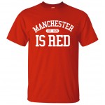 United Kingdom Manchester is Red printed men t shirt 2016 summer plus size 100% cotton high quality top tees hip hop style