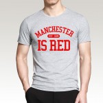 United Kingdom Manchester is Red printed men t shirt 2016 summer plus size 100% cotton high quality top tees hip hop style