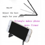Universal Foldable Plastic Moible Phone Holder Tablet Smartphone Tripod Folding Stand Holder For IPhone5 6 Plus HTC Samsung 