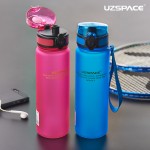 Uzspace Water Bottle Tritan Material My Sports Drink Plastic Bottle 350ml 500ml 650ml 1000ml Bpa Free