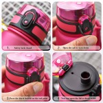 Uzspace Water Bottle Tritan Material My Sports Drink Plastic Bottle 350ml 500ml 650ml 1000ml Bpa Free