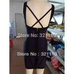 V neck bandage dress tight fitting club dress keyhole bandage dresses DM163