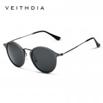 VEITHDIA Brand Designer Fashion Unisex Sun Glasses Polarized Coating Mirror Sunglasses Round Male Eyewear For Men/Women 6358