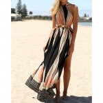 VESTLINDA Ethnic Printed Bohemian Women Summer Boho Split Long Dress Wrap Hollow Out Sleeveless Backless Women Maxi Beach Dress VESTLINDA Ethnic Printed Bohemian Women Summer Boho Split Long Dress Wrap Hollow Out Sleeveless Backless Women Maxi Beach Dress