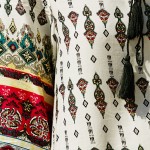 VESTLINDA Vintage Ethnic Print Summer Mini T Shirt Dress Women Bohemian Long Sleeve Party Dresses Boho Beach Dress