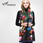 [VIANOSI]  Newest Design Bandana Printing Winter Scarf Women Shawls Thicken Warm Scarves Wool Brand Scarf Woman Wrap VA070