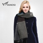 [VIANOSI]  Stylish Warm Blanket Scarf Woman Gorgeous Wrap Long Tassel Plaid Thick Brand Shawls and Scarves for Women VA089