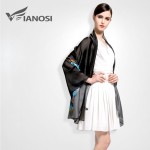 [VIANOSI] 2016 Fashion bandana Luxury Scarve Woman Brand Silk Scarf Women Shawl High Quality Print hijab VA018