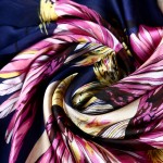 [VIANOSI] 2016 Fashion bandana Luxury Scarve Woman Brand Silk Scarf Women Shawl High Quality Print hijab VA018