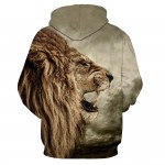VMT 2017 Men's Hoodie Explosion Lion 3D Digital Printing Fashion  Hoodies Cap Windbreaker Jacket 3d Sweatshirts