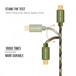 VOXLINK Nylon 1m/2m/3m Micro USB Cable Type C 8 Pin Fast Charging USB Cable For iPhone 7 6s 5s Samsung Huawei HTC Sony Xiaomi